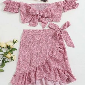 Top and Skirt Set